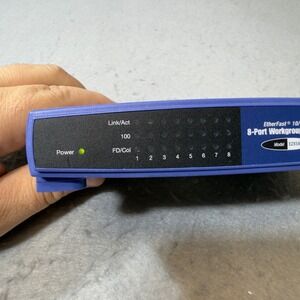 Linksys‎ EZXS88W EtherFast 10/100 8-Port Workgroup Switch with Power Adapter